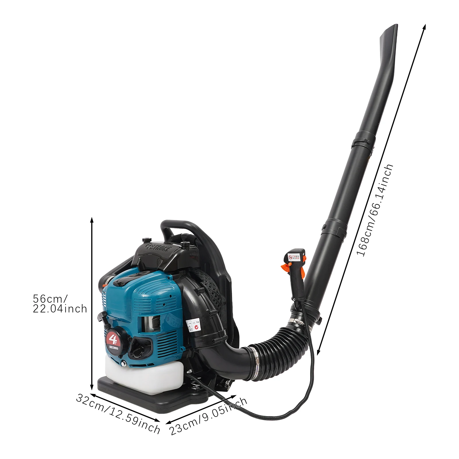 Power Tools Yard - Petrol Backpack Leaf Blower 75.6 CC