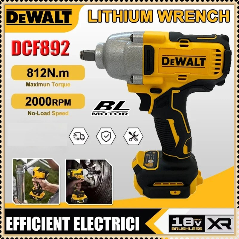 Power Tools Dewalt - DeWalt Brushless Electric Wrench DCF892 1/2Inch