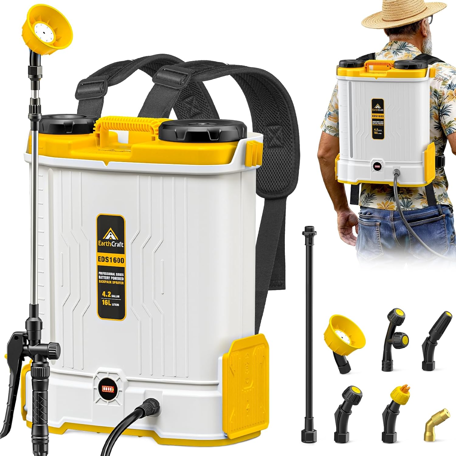 Power Tools Dewalt - 4.2 Gal Battery Powered Backpack Sprayer