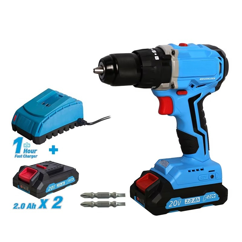 Power Tools Cordless - 20v Cordless Brushless Drill Power Tool