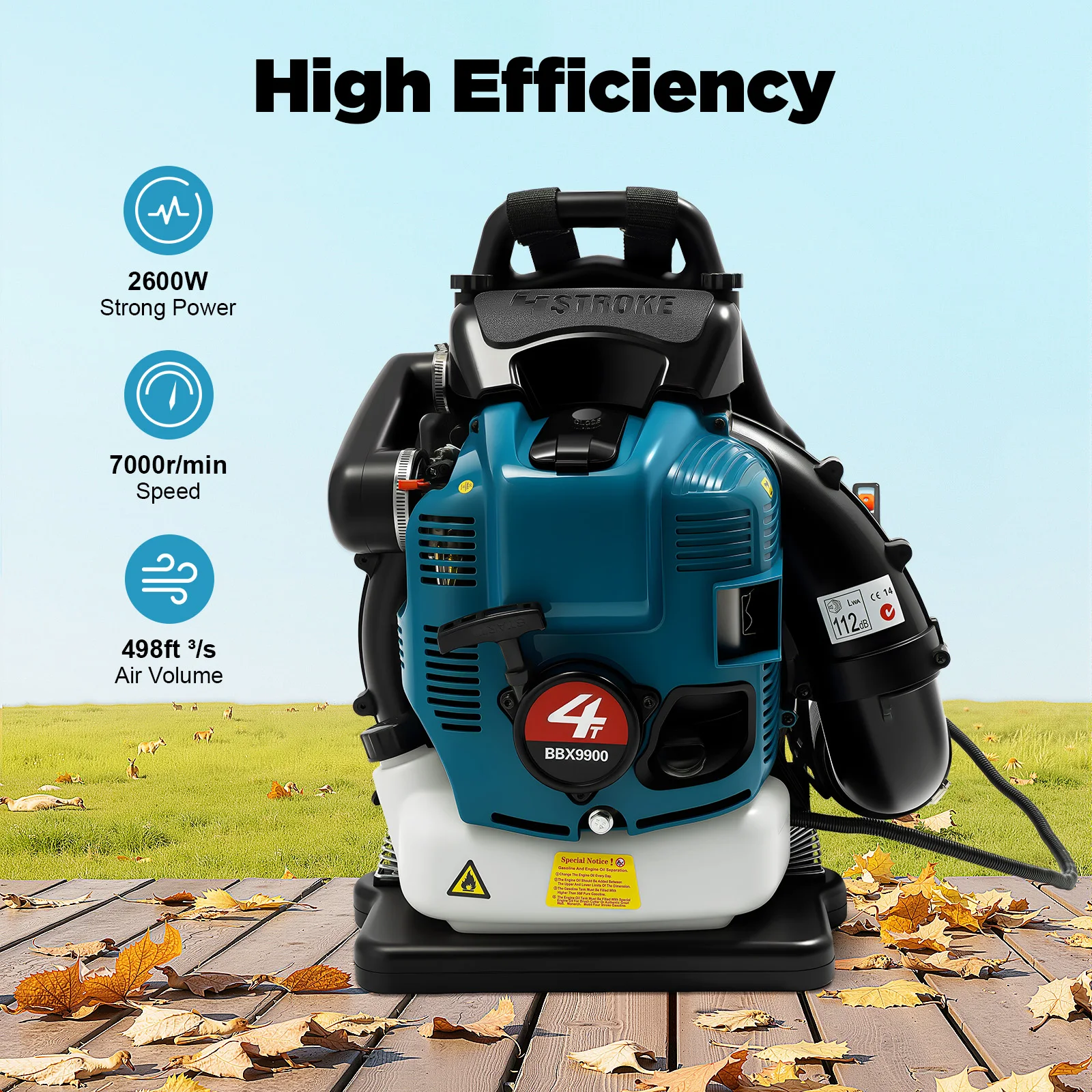 Petrol Backpack Leaf Blower 75 - Power Tools Yard review and price