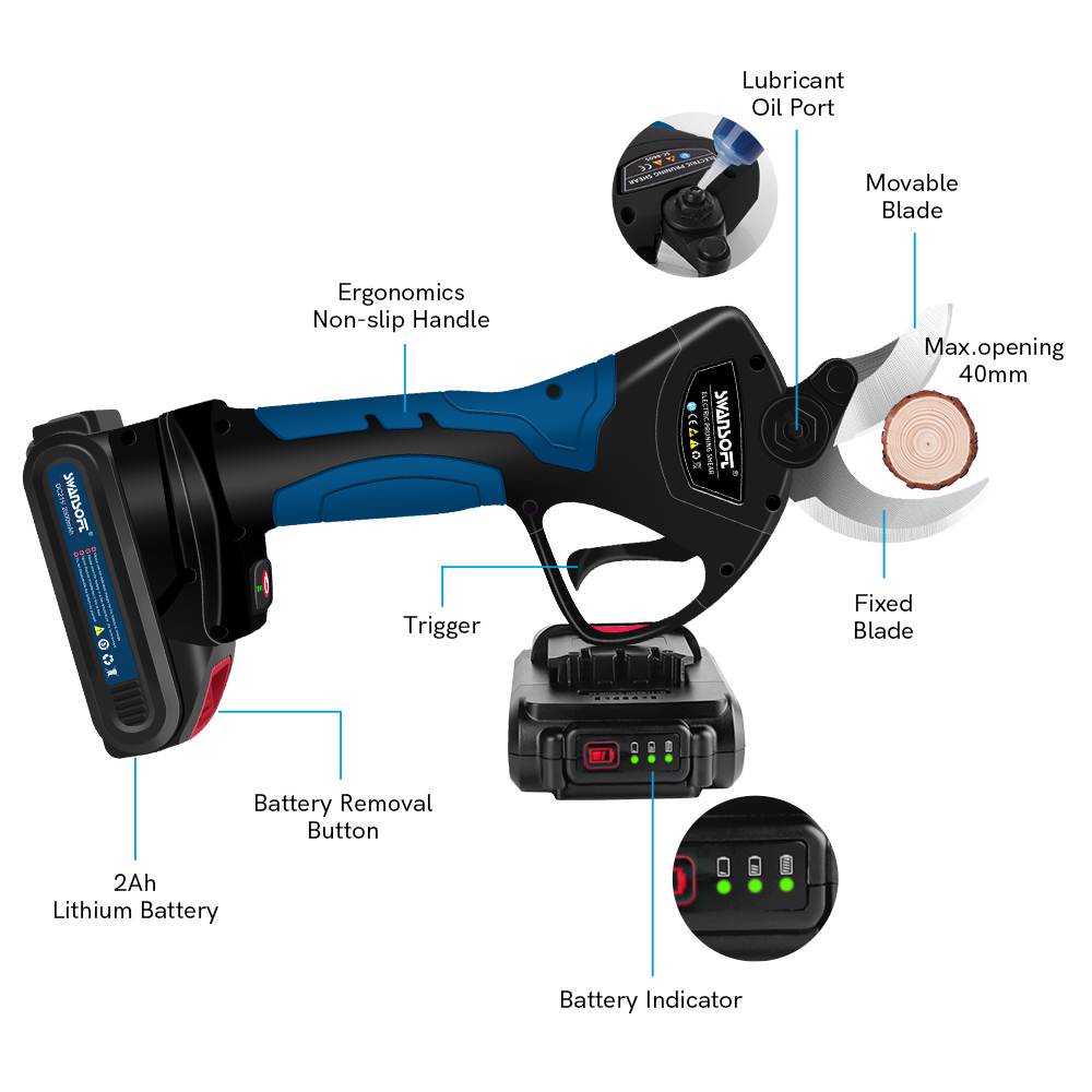 Electric Pruning Shears 40MM S - Power Tools Cordless review and price