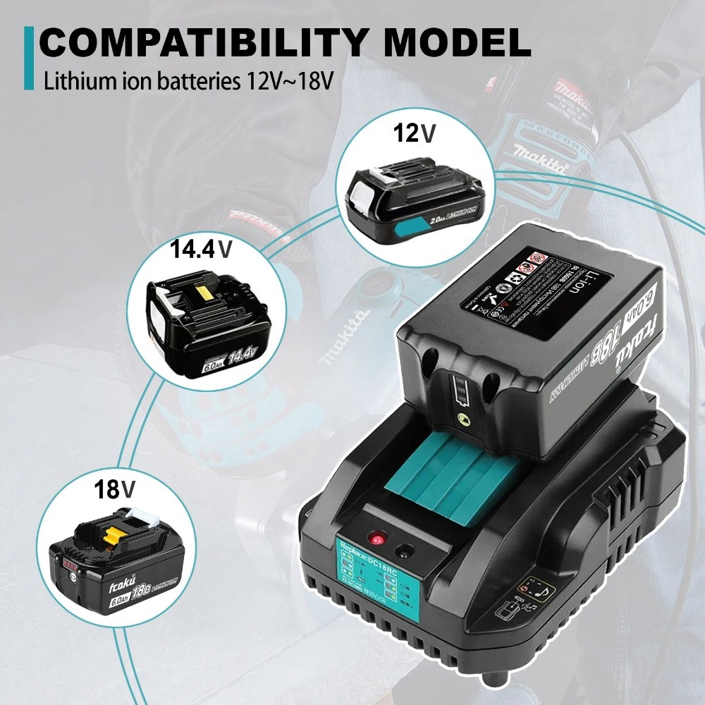 DC18RC Li-ion Battery 3A Charg - Makita Drill Hp1640 review and price