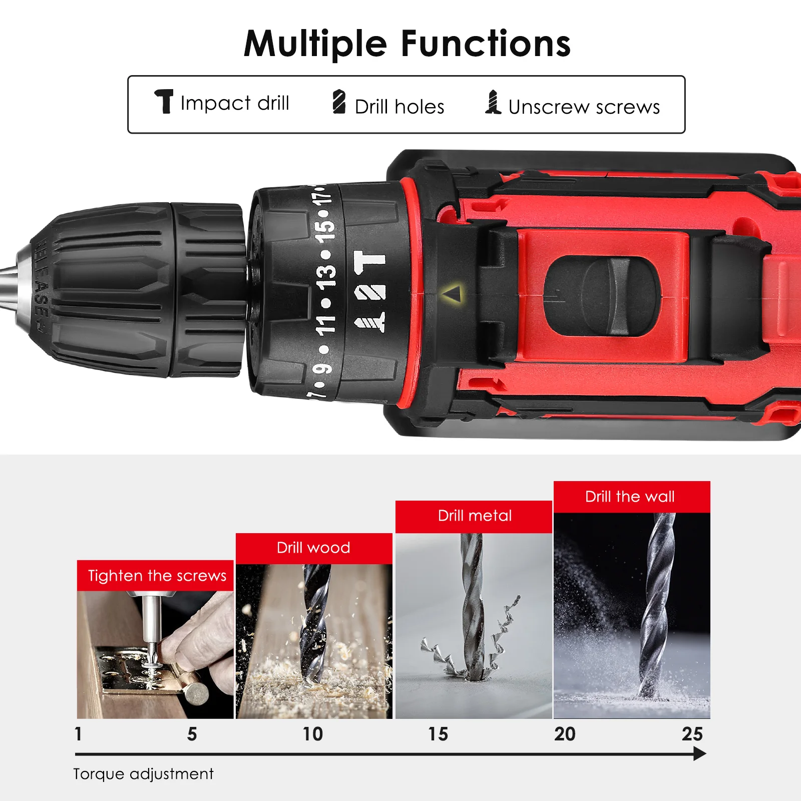 21V 12V Impact Cordless Drill  - Power Tools Quotes review and price