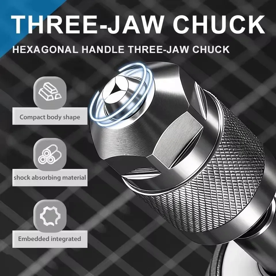 3-Jaw Keyless Drill Chuck Adap - Power Tools Jack review and price